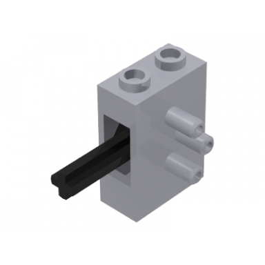 light bluish gray pneumatic switch with top studs