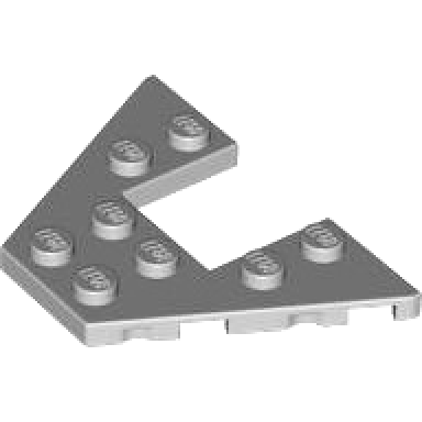 light bluish gray wedge plate 4 x 6