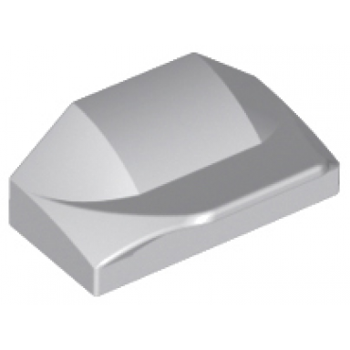 light bluish gray slope curved 1 x 2 x 2 3 wing end