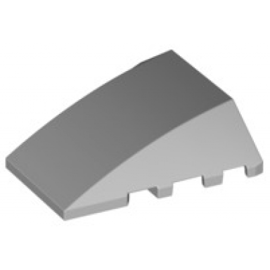 light bluish gray wedge 4 x 4 triple curved no studs