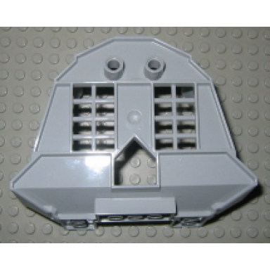 light bluish gray boat stern brick 7 x 16 x 7 with two windows