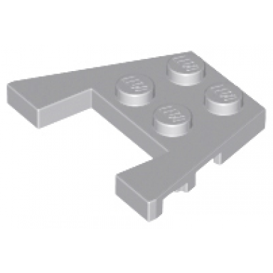 light bluish gray wedge plate 3 x 4 with stud notches
