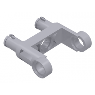 light bluish gray technic pin connector toggle joint smooth double with 2 pins