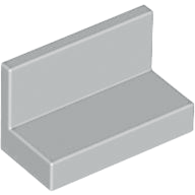 light bluish gray panel 1 x 2 x 1