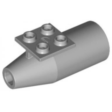 light bluish gray engine smooth large 2 x 2 thin top plate
