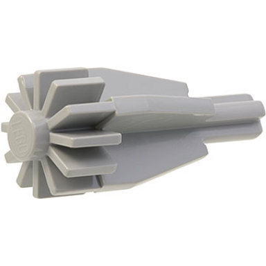 light bluish gray engine smooth large center with fan gear and axle end