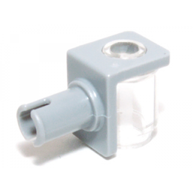 light bluish gray minifigure neck bracket with technic pin