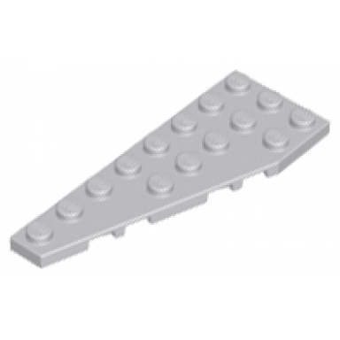light bluish gray wedge plate 8 x 3 pentagonal left