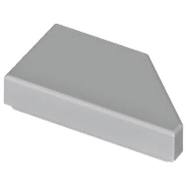 light bluish gray tile modified 1 x 2 wedge left