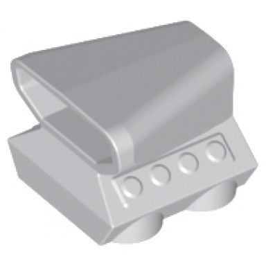 light bluish gray vehicle air scoop engine top 2 x 2