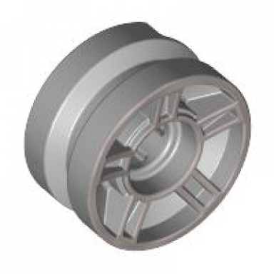 light bluish gray wheel 11mm d x 6mm with 5 spokes