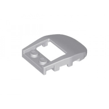 light bluish gray wedge 4 x 3 cut back with cutout 2 studs