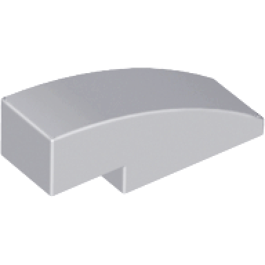 light bluish gray slope curved 3 x 1