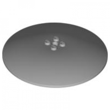 light bluish gray dish 10 x 10 inverted radar - hollow studs