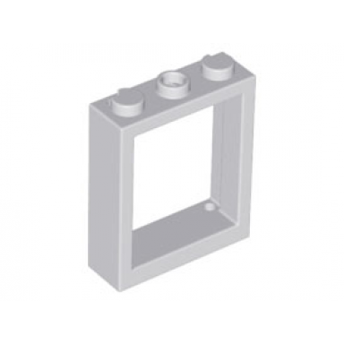 light bluish gray window 1 x 3 x 3 flat front