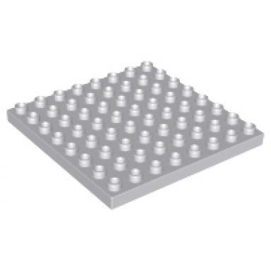 light bluish gray duplo plate 8 x 8