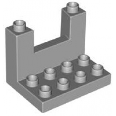 light bluish gray duplo plate 3 x 4 x 2 1 3 rampart