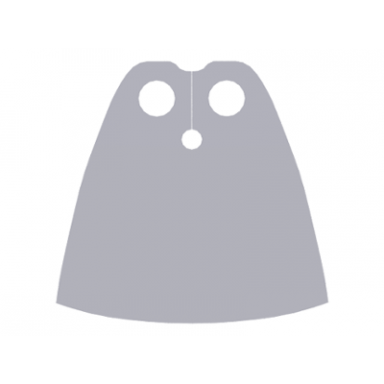 light bluish gray minifigure cape cloth standard - traditional starched fabric - 4.0cm height