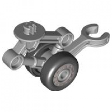light bluish gray duplo airplane landing gear large with 2 wheels and clip