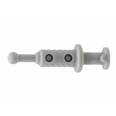light bluish gray minifigure utensil syringe with 2 hollows
