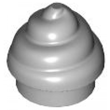 light bluish gray plate round 1 x 1 with horizontal swirl twist