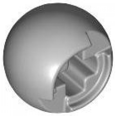 light bluish gray technic ball joint with through axle hole
