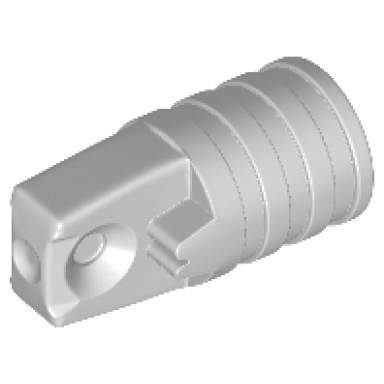 light bluish gray hinge cylinder 1 x 2 locking with 1 finger and axle hole on ends without slots