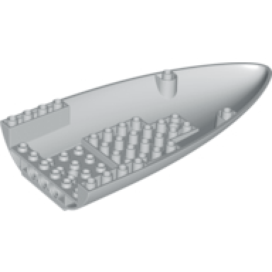 light bluish gray aircraft fuselage forward bottom curved 8 x 16