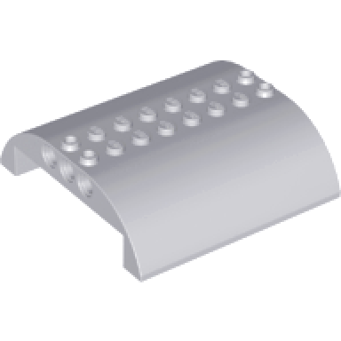 light bluish gray slope curved 8 x 8 x 2 double