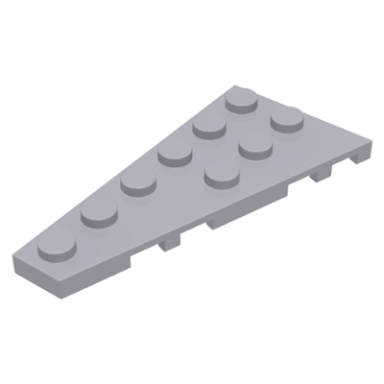 light bluish gray wedge plate 6 x 3 left
