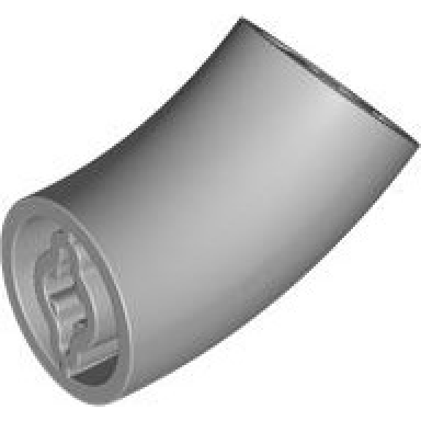 light bluish gray brick round 2 x 2 d 45 degrees elbow 27.7mm standing height