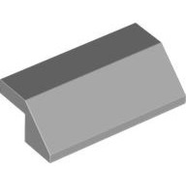 light bluish gray slope 45 2 x 4 with cutout without studs