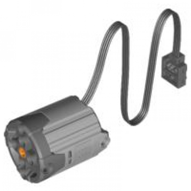 light bluish gray electric motor 9v power functions xl with dark bluish gray bottom