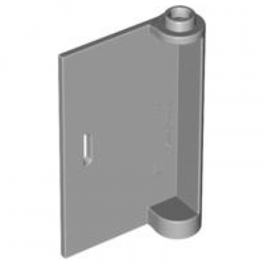 light bluish gray door 1 x 3 x 4 left - open between top and bottom hinge