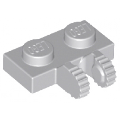 light bluish gray hinge plate 1 x 2 locking with 2 fingers on side