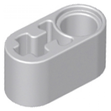 light bluish gray technic liftarm thick 1 x 2 - axle hole