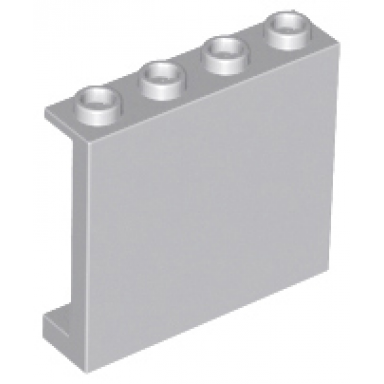 light bluish gray panel 1 x 4 x 3 with side supports - hollow studs