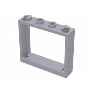 light bluish gray window 1 x 4 x 3 - no shutter tabs