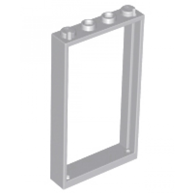 light bluish gray door frame 1 x 4 x 6 with 2 holes on top and bottom