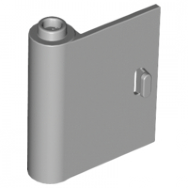 light bluish gray door 1 x 3 x 3 left - open between top and bottom hinge