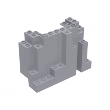 light bluish gray rock panel 4 x 10 x 6 rectangular burp