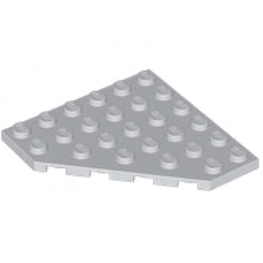 light bluish gray wedge plate 6 x 6 cut corner