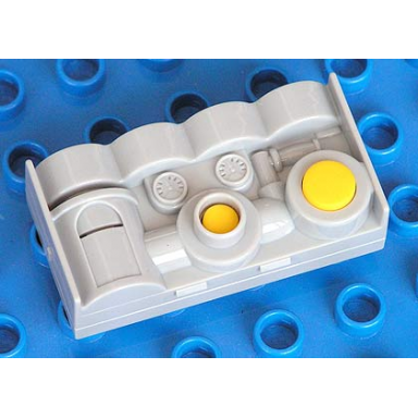 light bluish gray duplo sound effects brick 2 x 4 with water and pump sounds