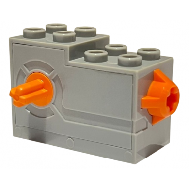 windup motor 2 x 4 x 2 1 3 with orange axle and release button