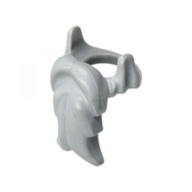 light bluish gray minifigure beard