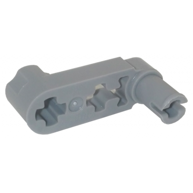 light bluish gray technic liftarm modified crank pin 1 x 3 - axle holes and squared pin hole
