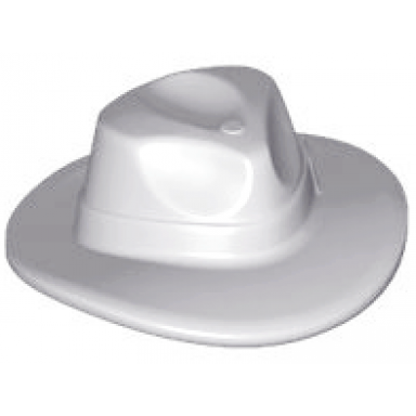 light bluish gray minifigure headgear hat wide brim outback style fedora