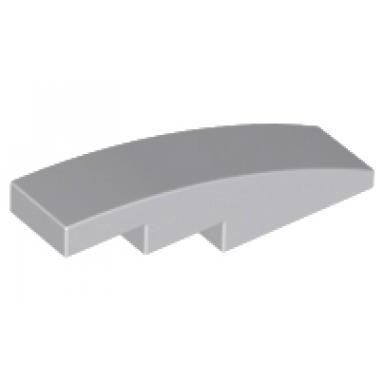light bluish gray slope curved 4 x 1