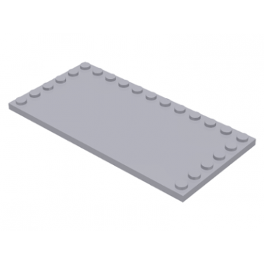 light bluish gray tile modified 6 x 12 with studs on edges