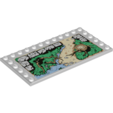 light bluish gray tile modified 6 x 12 with studs on edges with stone foundation and tree stump pattern